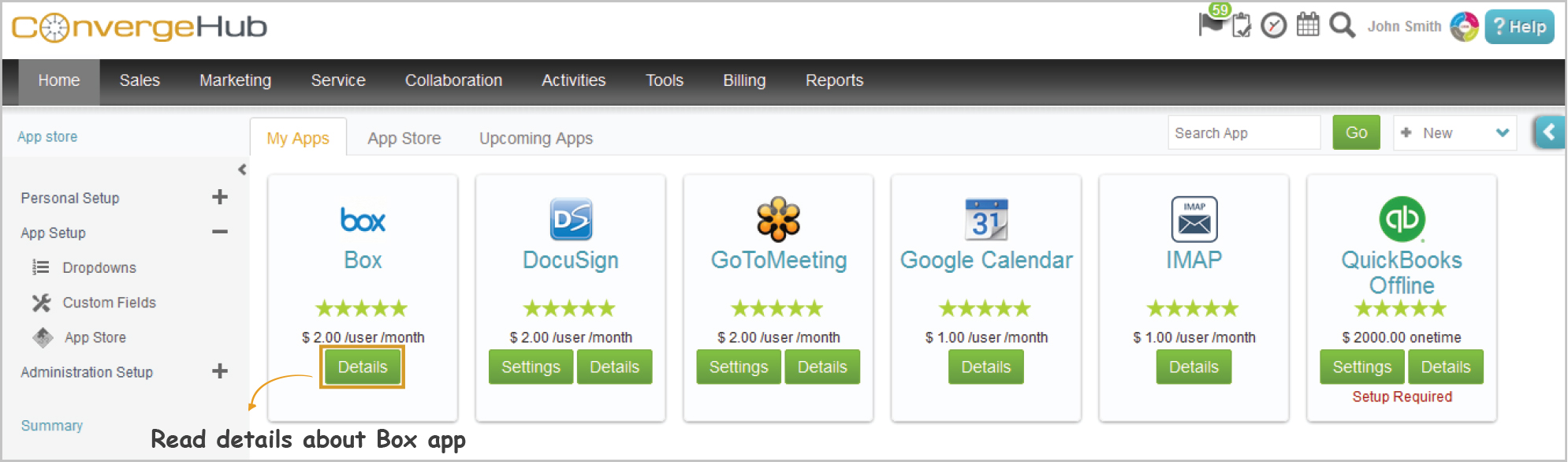 Boxapp in ConvergeHub App Store