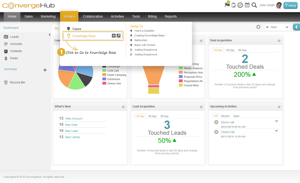 ConvergeHub CRM Knowledge Base