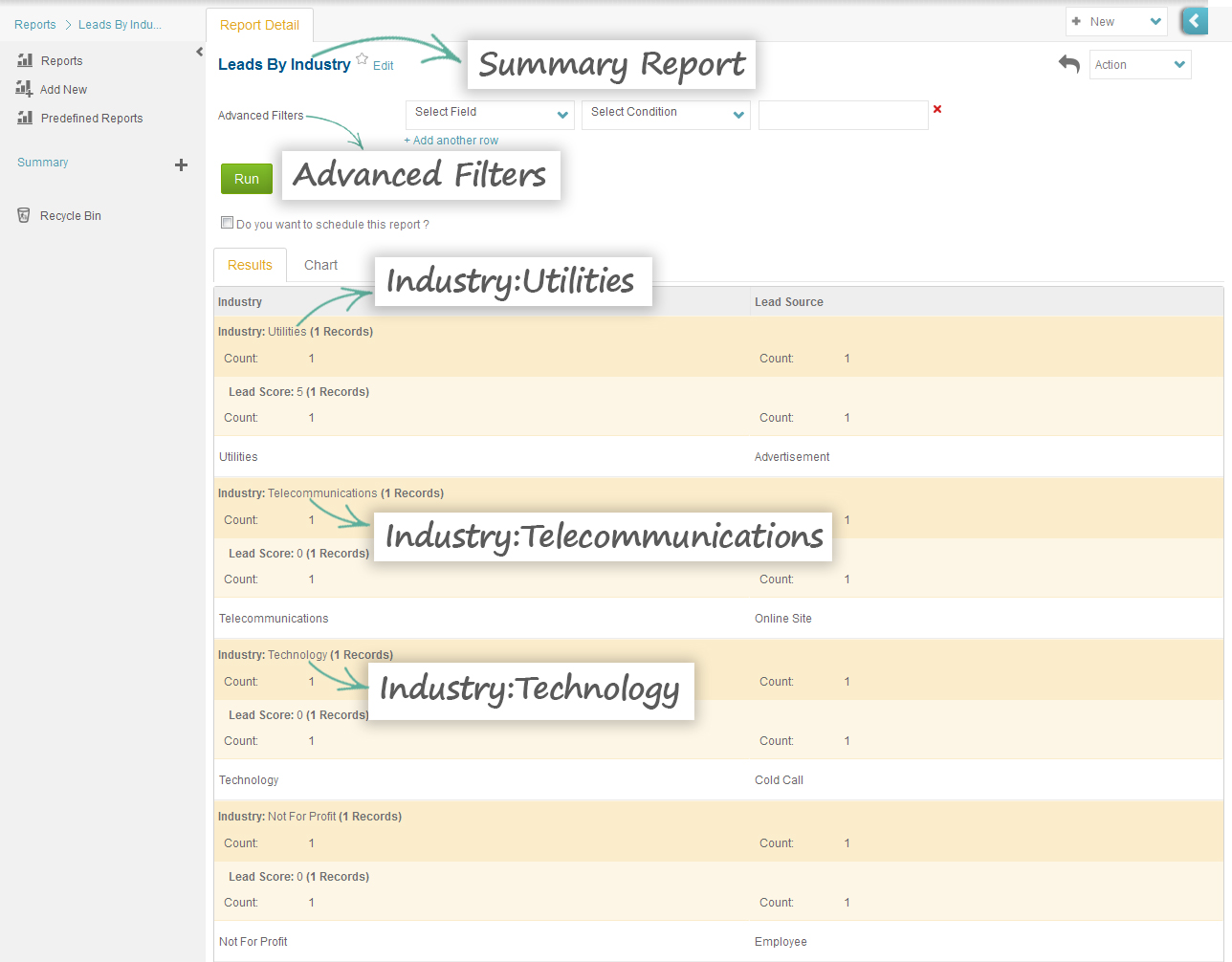 Summary Report - ConvergeHub CRM