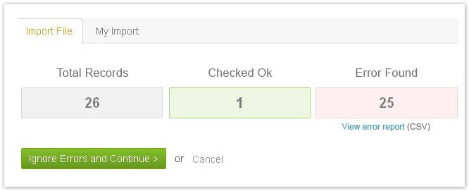 ConvergeHub will show the duplicate checking result
